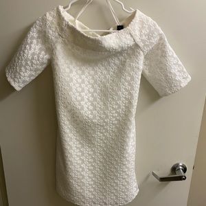 Tibi white off shoulder flower lace dress new with tags